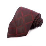 Maroon Chacked Casul Tie - YNG Empire