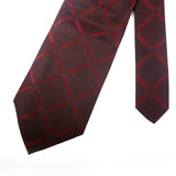 Maroon Chacked Casul Tie - YNG Empire