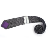 Gray With Flower Printed Casul Tie - YNG Empire