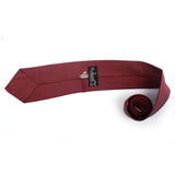 Maroon Color Plan Casul Tie - YNG Empire