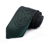 Sea Green Self Design Casul Tie - YNG Empire