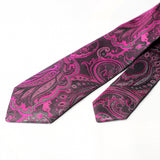 Purple Fowrel Self Printed Tie - YNG Empire