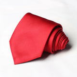 Red Self Printed Tie