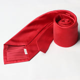 Red Self Printed Tie - YNG Empire