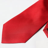 Red Self Printed Tie - YNG Empire