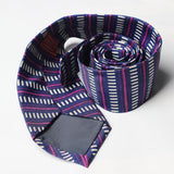 Purple Self Printed Tie - YNG Empire