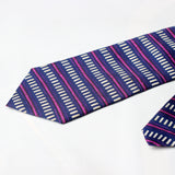 Purple Self Printed Tie - YNG Empire