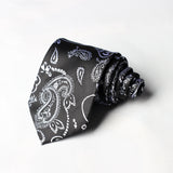 Black With Self Printed Tie - YNG Empire