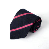 Neavy Blue With Pink Line Tie