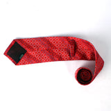 Red With Box Printed Tie - YNG Empire