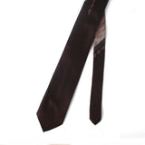 Brown Self Printed Tie - YNG Empire