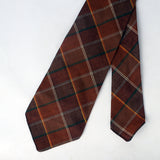 Brown Blocks Print Tie - YNG Empire