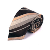 Red & Brown Lines Tie