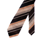 Red & Brown Lines Tie - YNG Empire