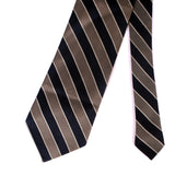 Gray With Blue Stripe Tie - YNG Empire