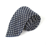 Neavy Blue With White Bunch Tie