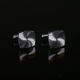 YNG Silver Stainless Steel Cufflink For Men