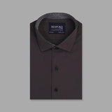 Dark Grey Formal Shirt For Men with Printed Detailing's - YNG Empire