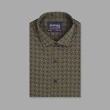 Army Green Printed Casual Shirt For Men - YNG Empire