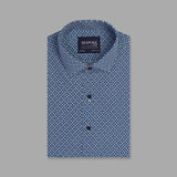 Sky Blue Printed Casual Shirt For Men - YNG Empire