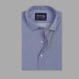 Blue Printed Casual Shirt For Men - YNG Empire