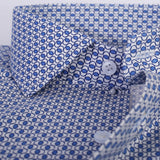 Blue Printed Casual Shirt For Men - YNG Empire