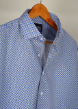 Blue Printed Casual Shirt For Men - YNG Empire