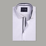 Premium White Designer Formal Shirt For Men - YNG Empire