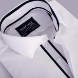 Premium White Designer Formal Shirt For Men - YNG Empire