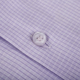 Premium Light Purple Checked Formal Shirt For Men - YNG Empire