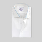 Premium White With Detail In Collar Formal Shirt For Men