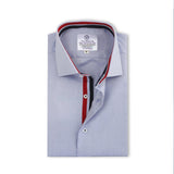 Premium Lilac Formal Shirt with Blue and Red Sports Vol 2