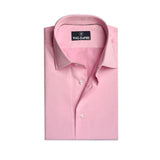 Lemonade Pink Rich Cotton Formal Shirt For Men 17.0