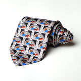 Gray With Micky Mouse Printed Casual Tie - YNG Empire