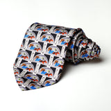 Grey Goofey Printed Silk Casual Tie - YNG Empire