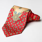 Orange Bee Printed Casual Tie