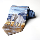 Elephant Printed Casual Tie - YNG Empire