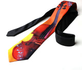 Multi Color With Music Icon Printed Casual Tie - YNG Empire