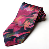 Multi Color Self Design Silk Tie - YNG Empire