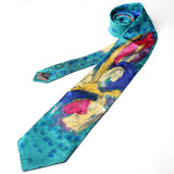 Multi Color Brush Style Printed Tie - YNG Empire