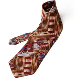 Brown With Flower Printed Tie - YNG Empire