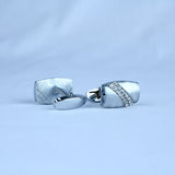 YNG Silver Stainless Steel Cufflink For Men - YNG Empire