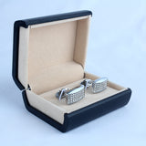 YNG Silver Stainless Steel Cufflink For Men