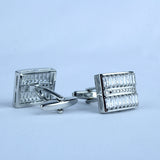 YNG Silver Stainless Steel Cufflink For Men - YNG Empire