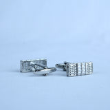 YNG Silver Stainless Steel Cufflink For Men - YNG Empire