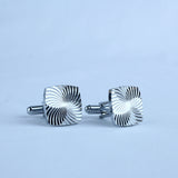 YNG Silver Stainless Steel Cufflink For Men - YNG Empire