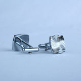 YNG Silver Stainless Steel Cufflink For Men - YNG Empire