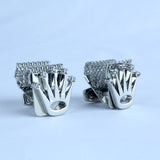 YNG Stainless Steel Royal Silver Cufflink For Men - YNG Empire
