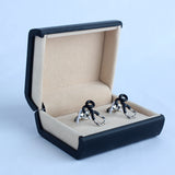 YNG Stainless Steel Black Cufflink For Men - YNG Empire