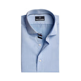 Premium Ice Blue Formal Shirt With black and Red Sports Detail For Men - YNG Empire